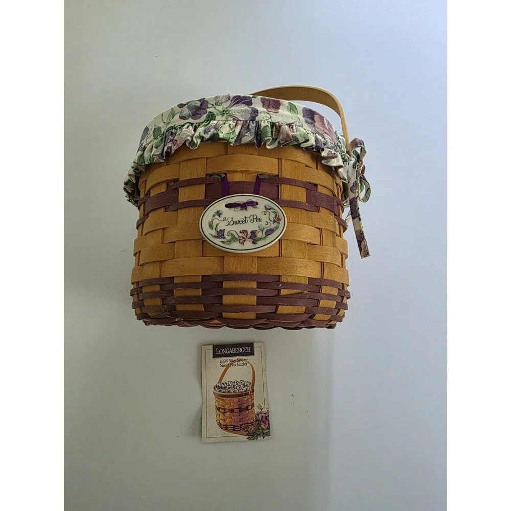 1996 Longaberger May Series Sweet Pea Basket